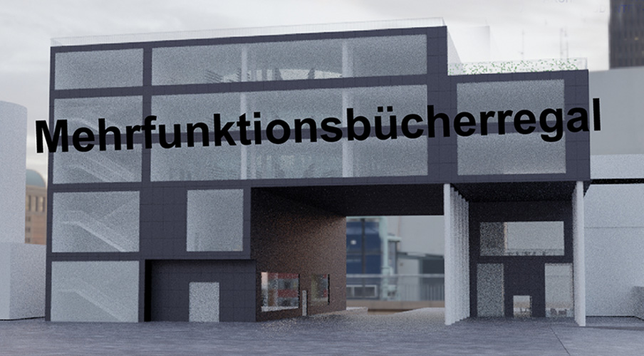 Mehrfunktionsbücherregal